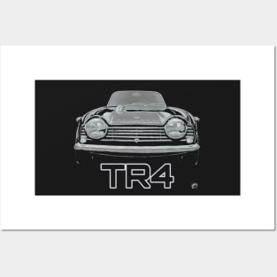 Geo3Doodles Triumph TR4 (inversion) Doodle Posters and Art